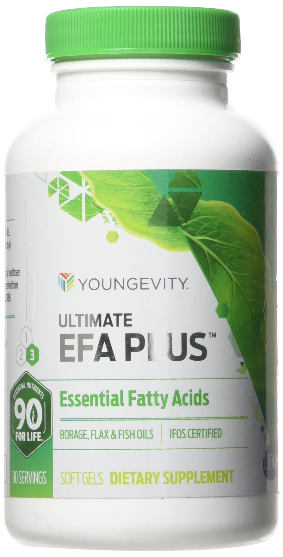 Youngevity Ultimate EFA Plus Essential Fatty Acids Capsules, 90 Count