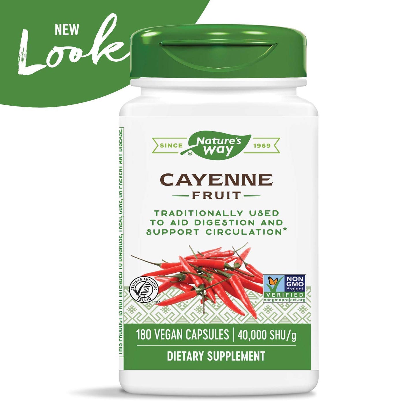 Nature's Way Cayenne 40,000 SHU Potency, 360 Capsules