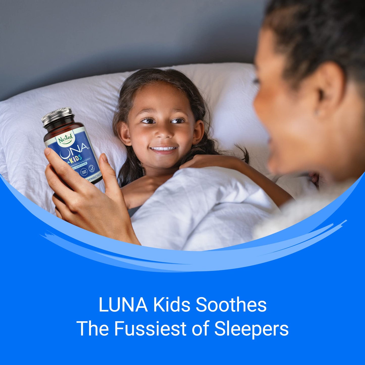 Nested Naturals Luna Kids Gentle Sleep Supplement Tablets, 60 Tablets