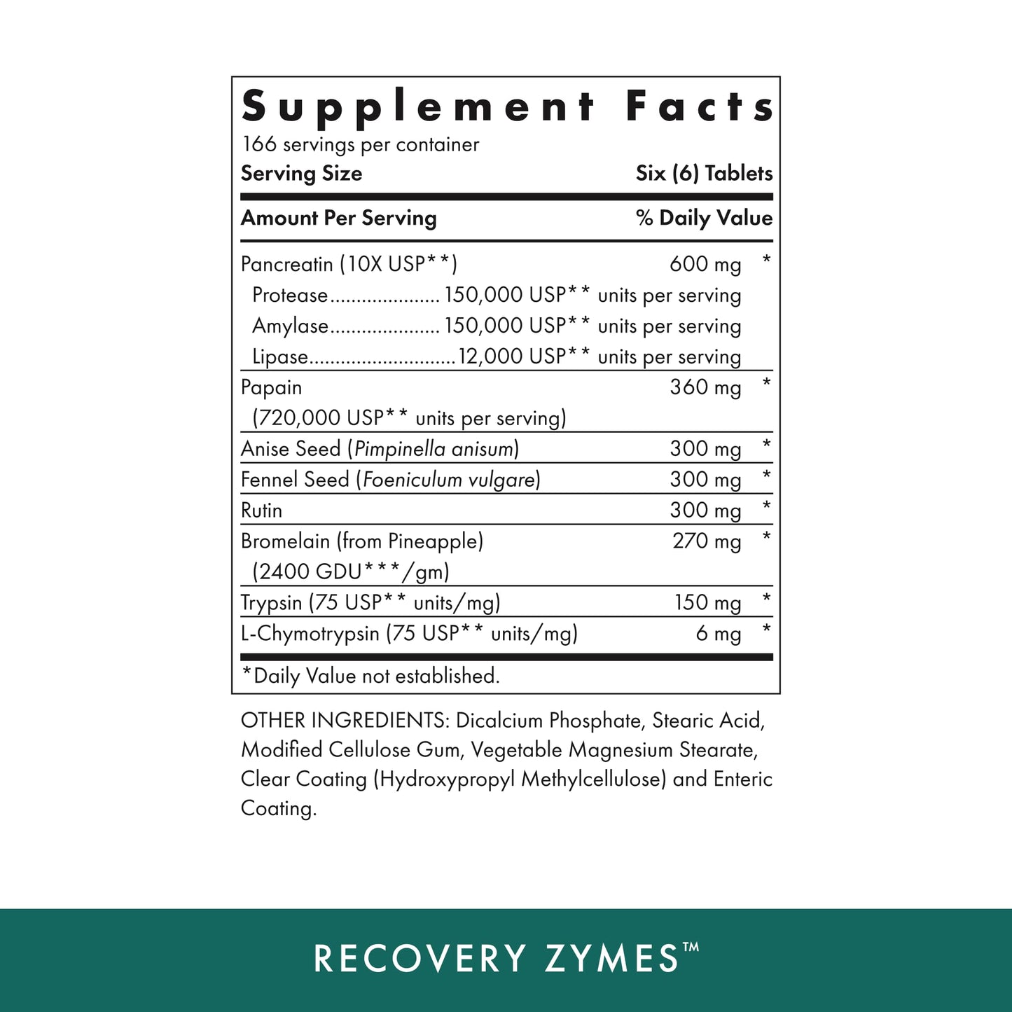 Michael's Recovery Zymes Tablets 1000