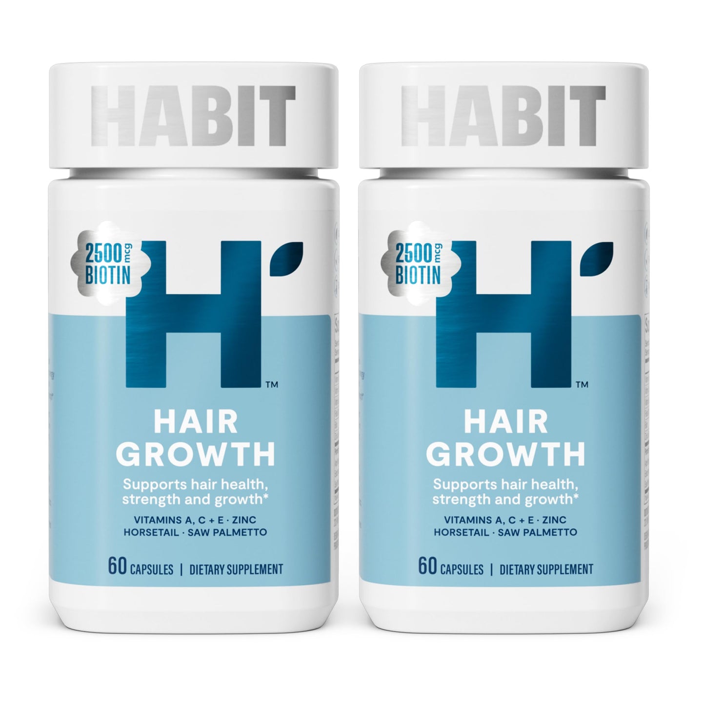 H' Habit Habit Hair Growth Supplement Capsules, 120 Capsules
