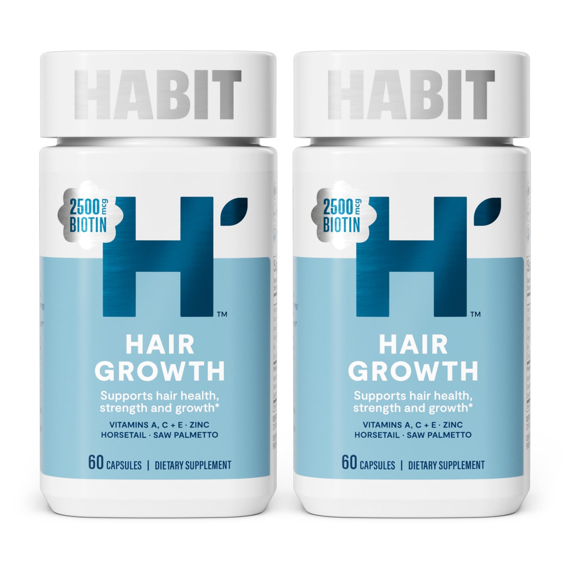 H' Habit Habit Hair Growth Supplement Capsules, 120 Capsules