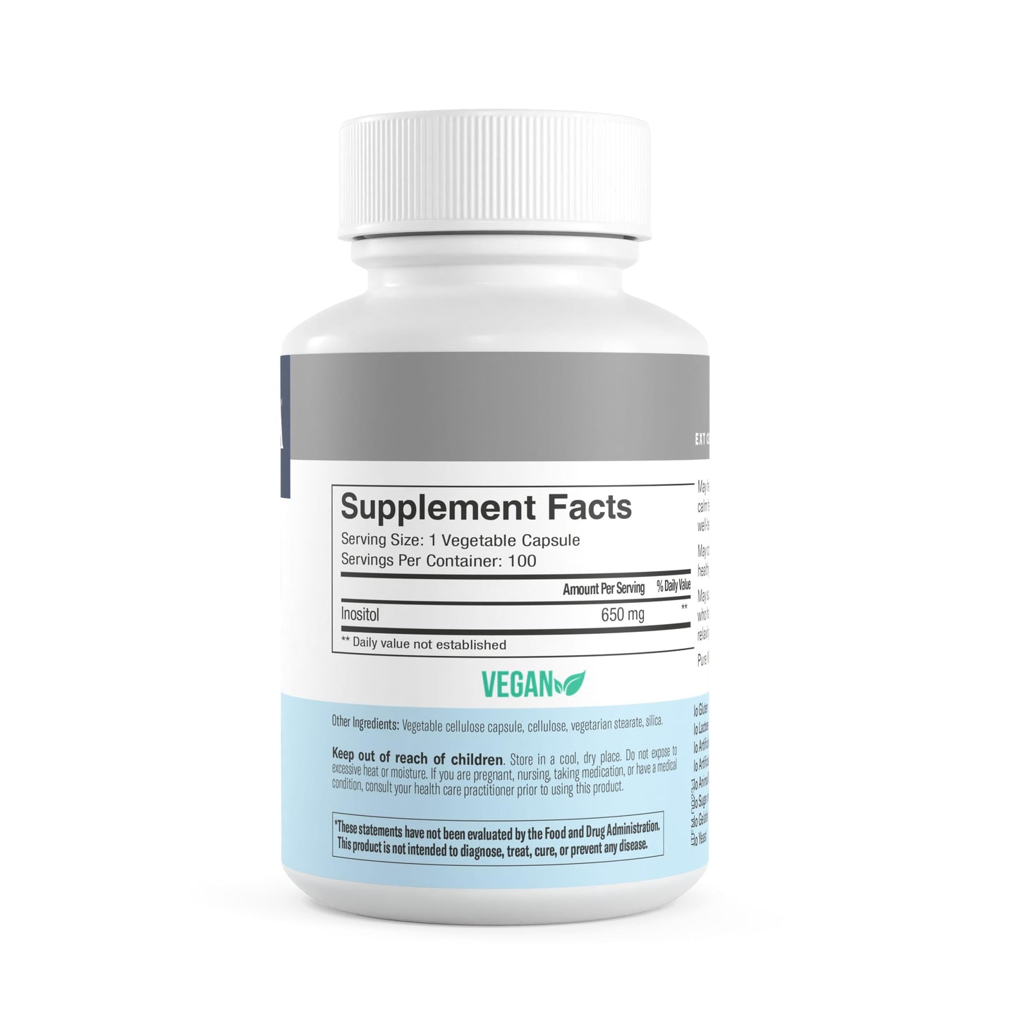 FREEDA Myo-Inositol 650mg – Mood, Calm & Wellness Support Powder, 16 oz