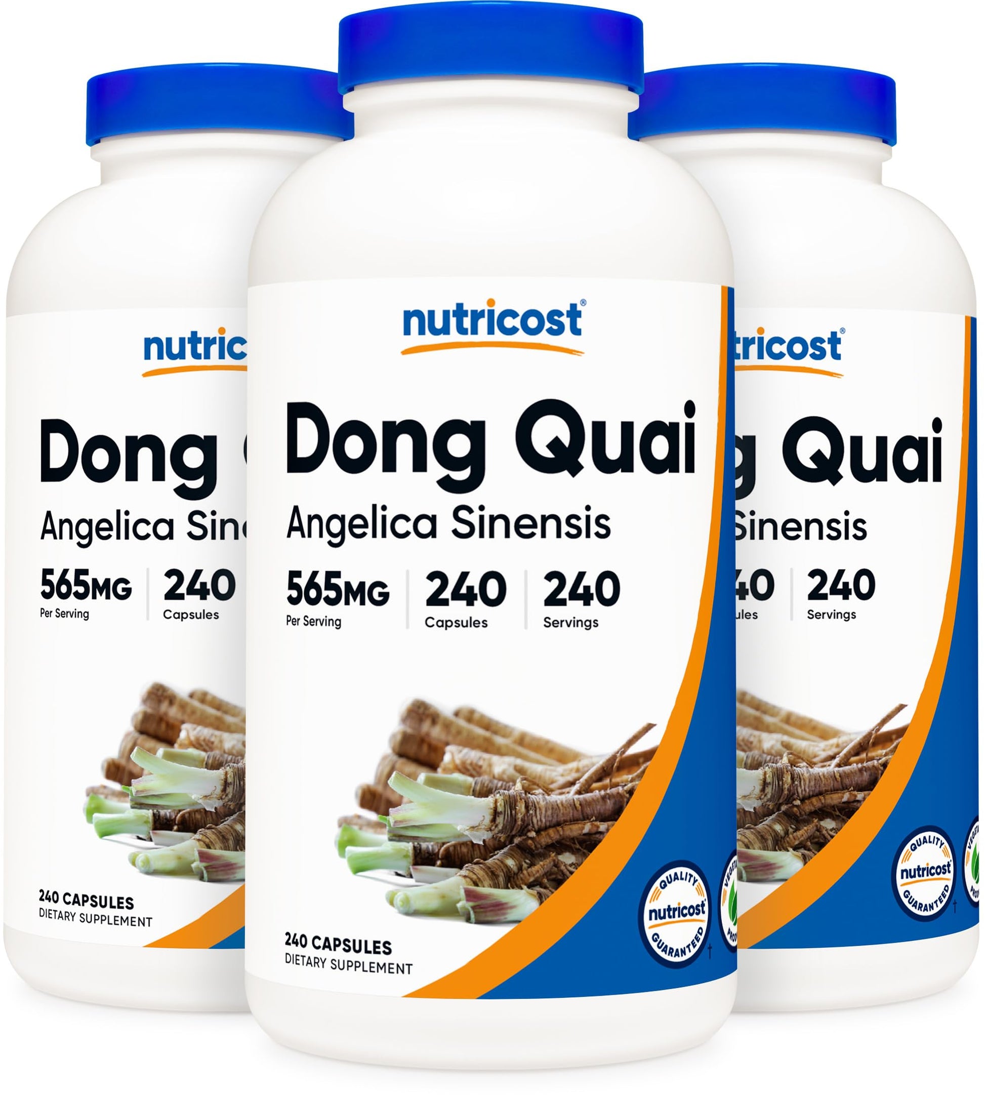 Nutricost Dong Quai 565mg Capsules, 3 Bottles
