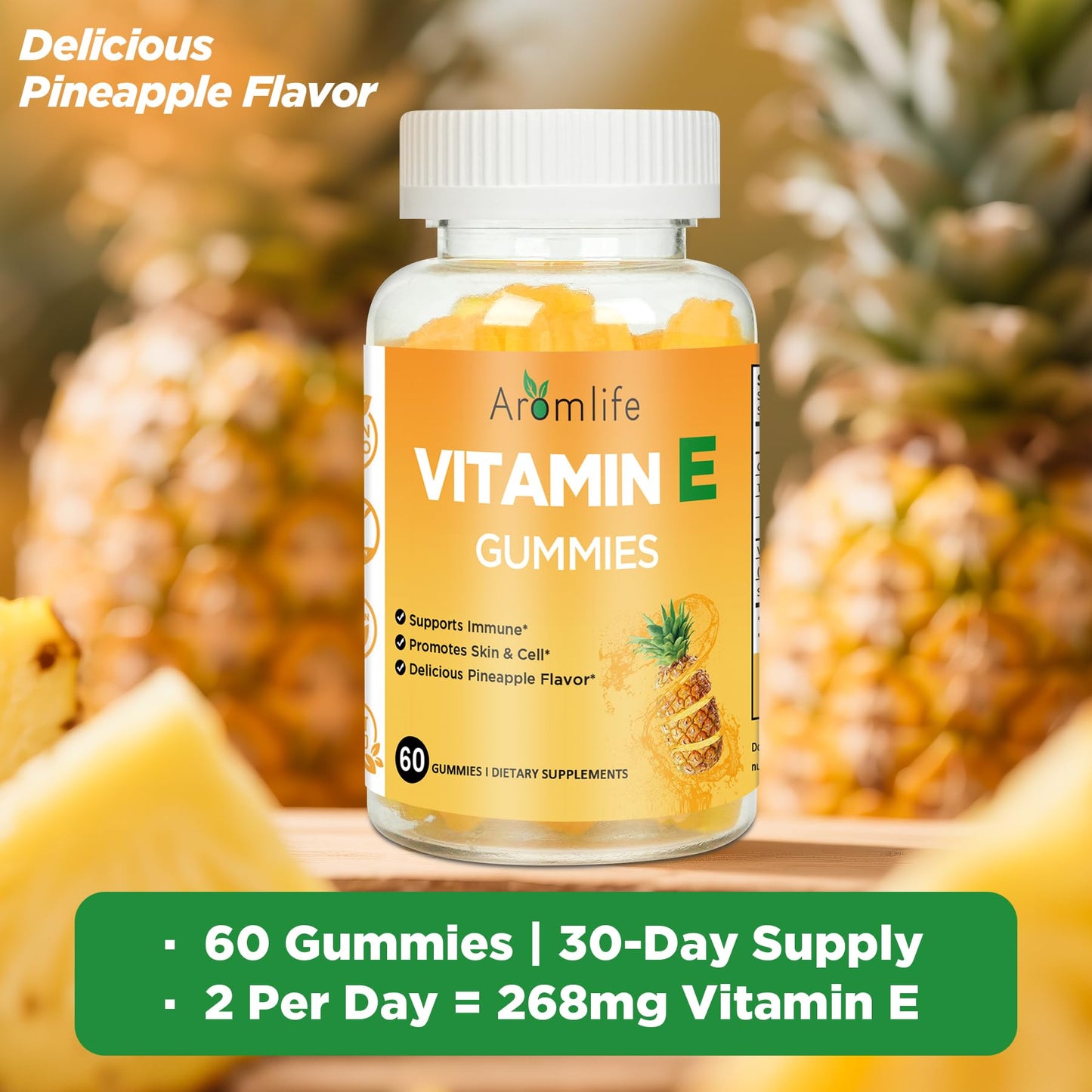 Aromlife Vitamin E 400 IU Gummies 60 Count