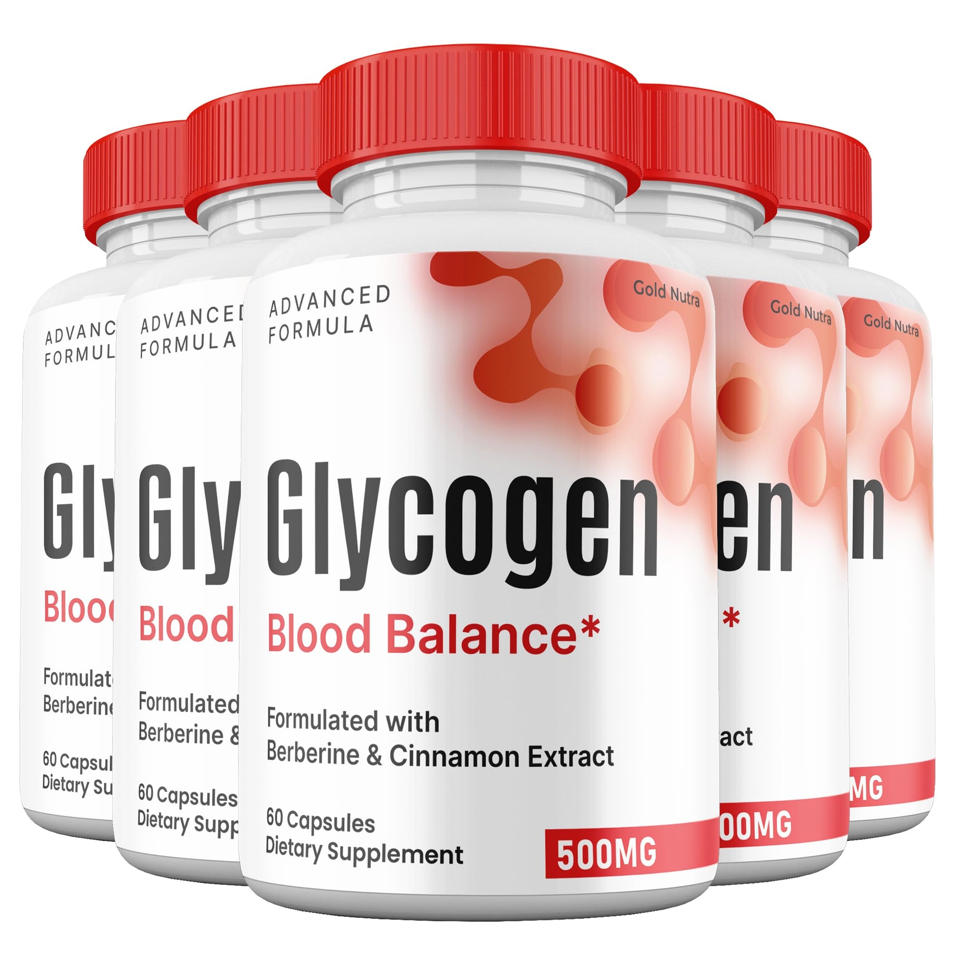 Gold Nutra Glycogen Blood Balance Capsules, 5 Count