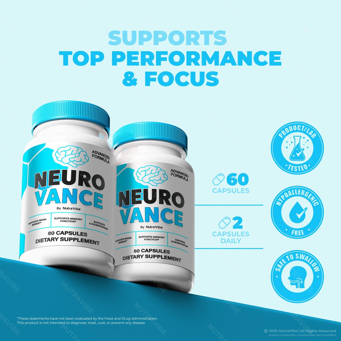NutraVibe Neuro Vance Capsules 180 Capsules