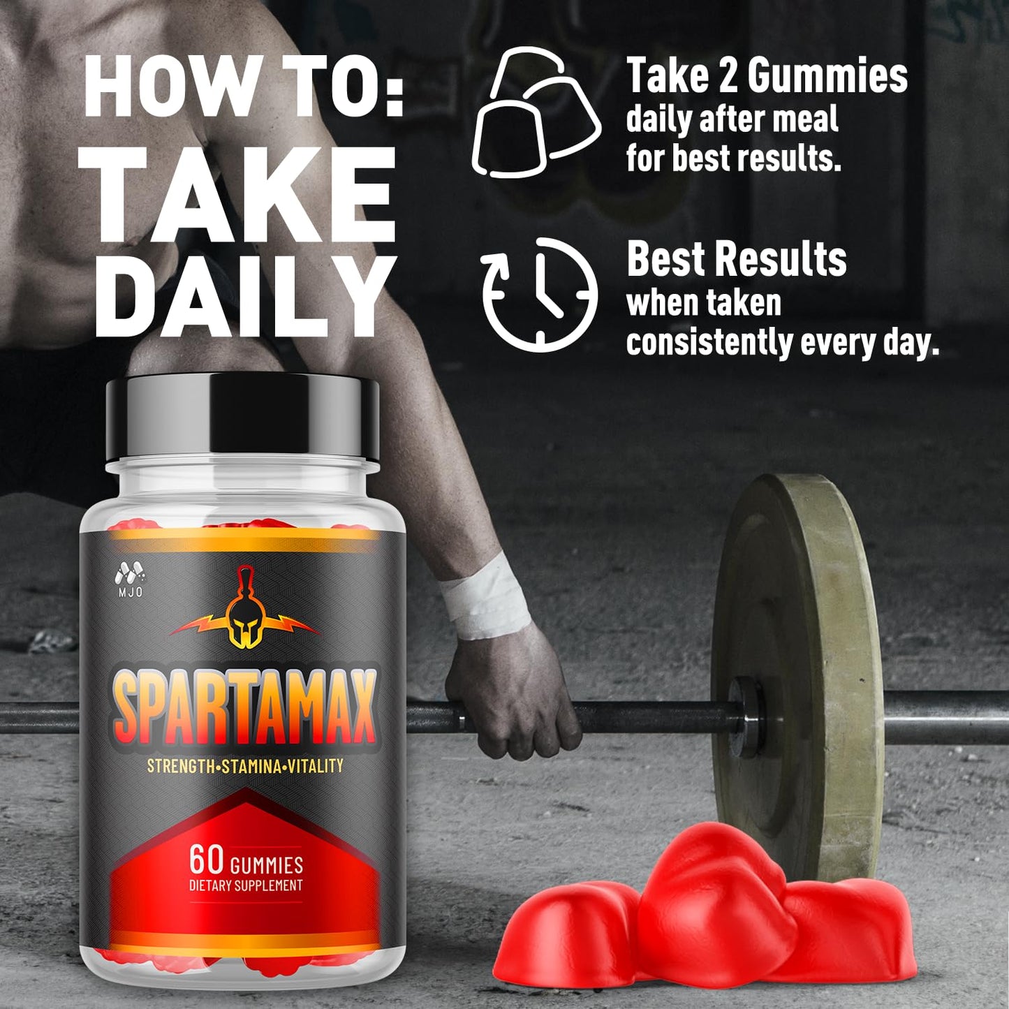 MJO Spartamax Gummies 120 Gummies