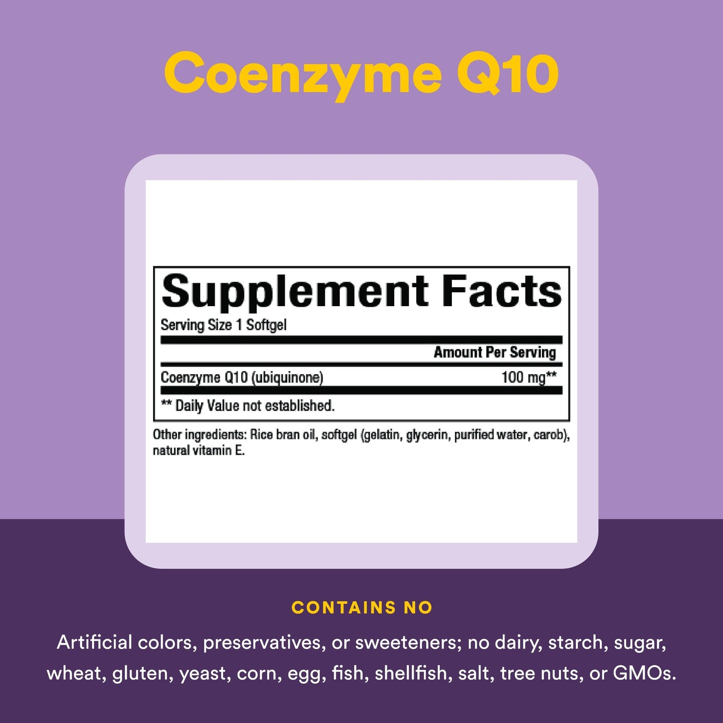 Natural Factors Coenzyme Q10 Softgels 30