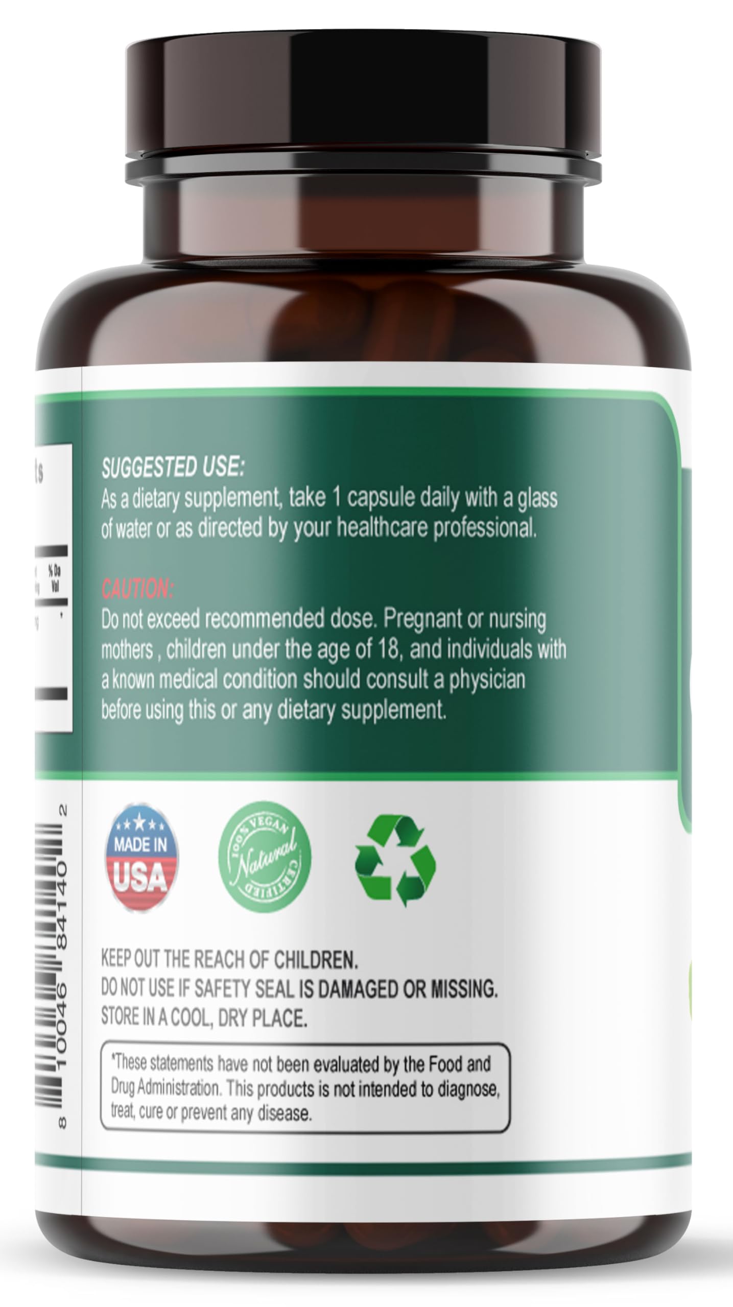 Viva Doria Ginkgo Biloba 720mg, Supports Brain Function & Memory Support Vegetable Capsules 120 Count
