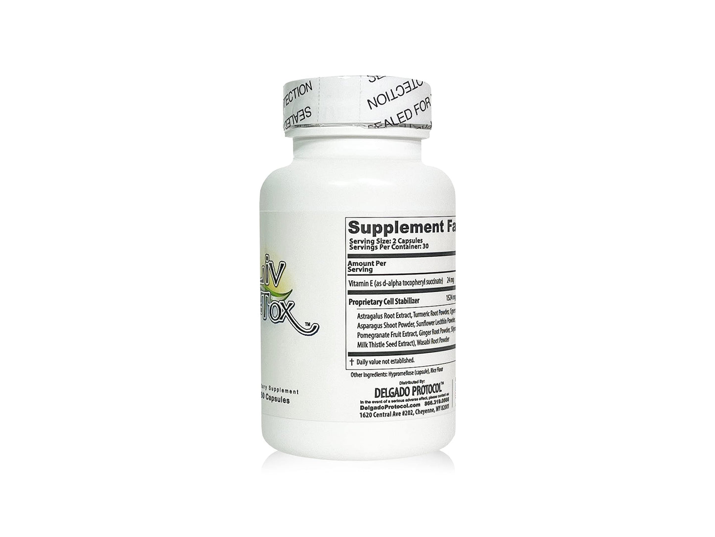 The Delgado Protocol for Health Liv D-Tox Capsules, 60 Count