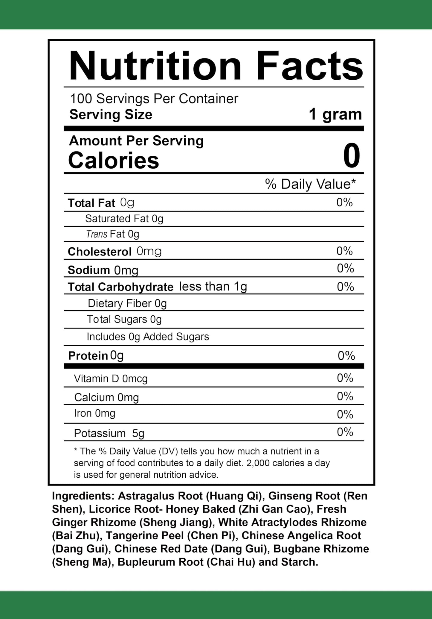 Health Herbal Bu Zhong Yi Qi Tang/Middle-Tonifying Qi-Replenishing Decoction Powder 3.53 oz