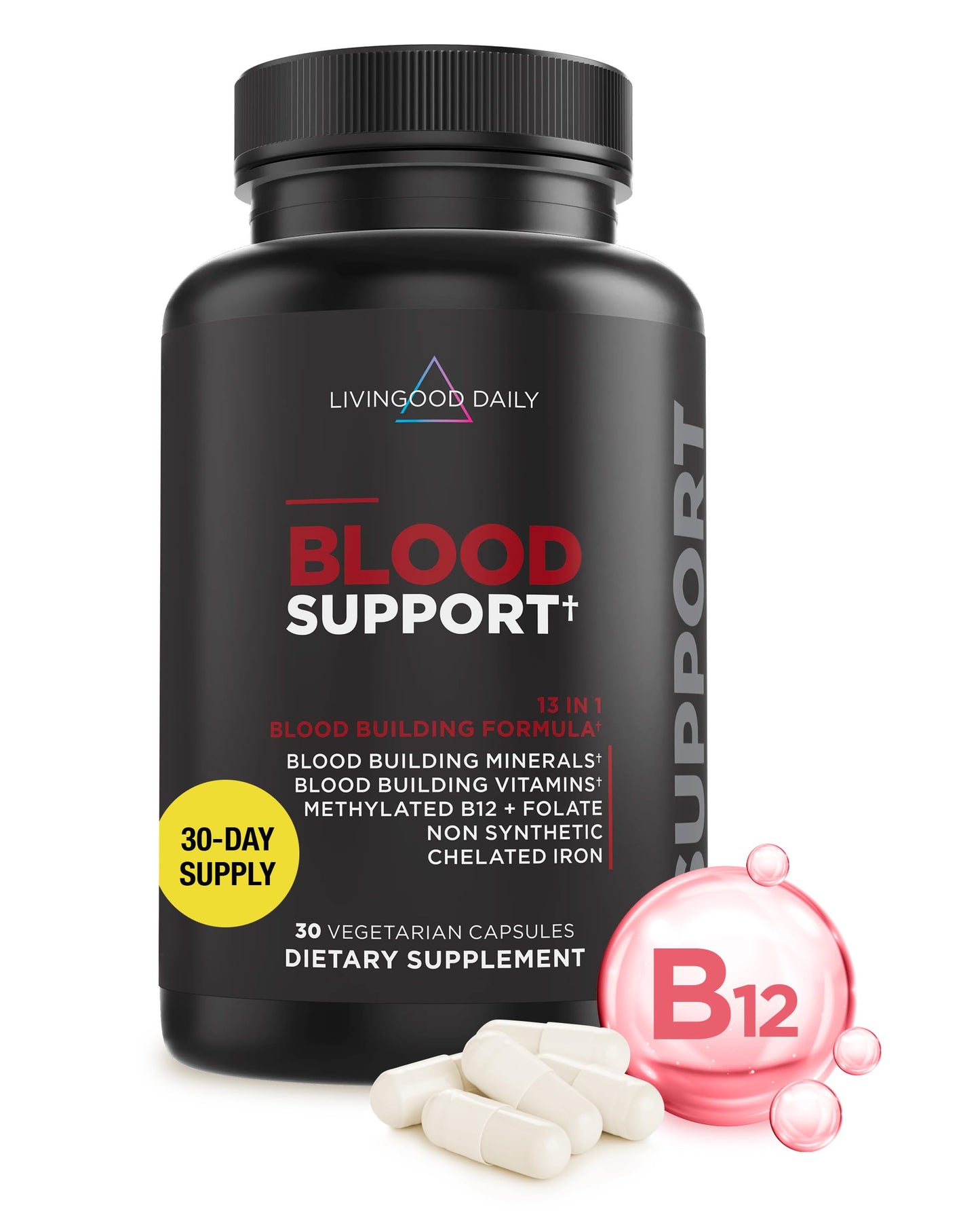 Livingood Daily Iron Supplement Capsule, 30 Capsules