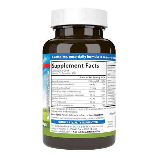 Carlson Mini-Multi Multivitamin Tablets, 250 Count