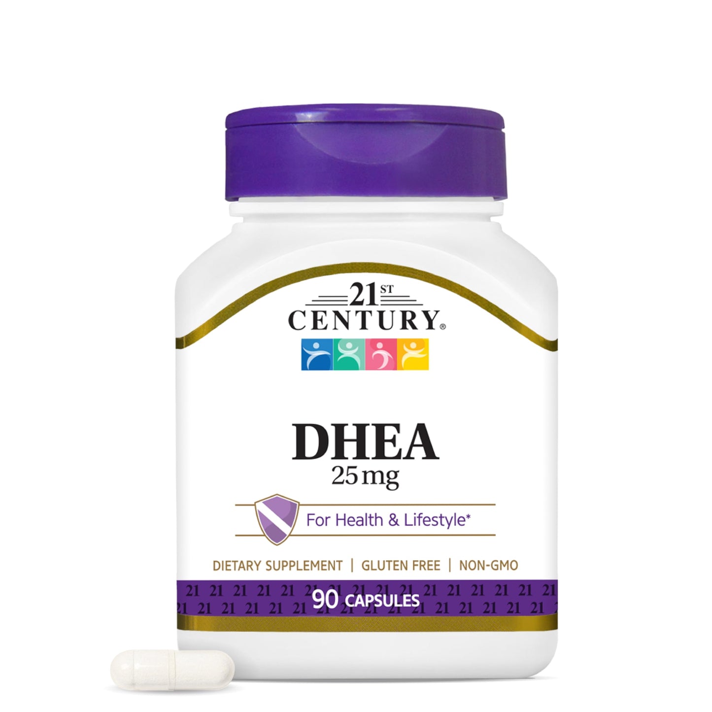21st Century DHEA 25 mg Capsules 90 Count