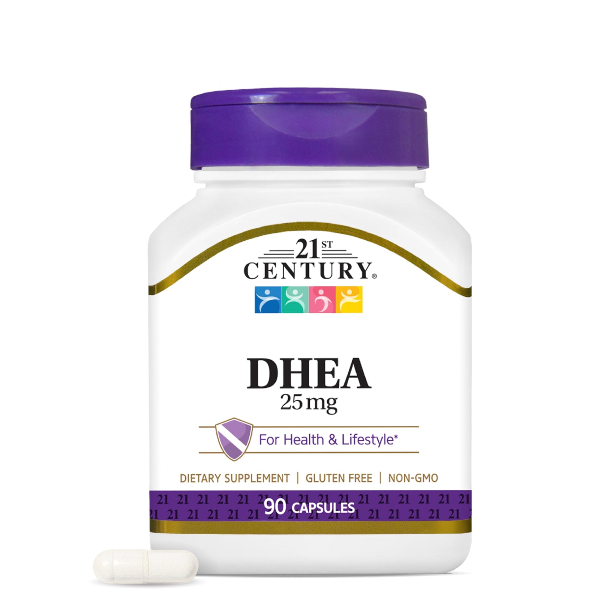 21st Century DHEA 25 mg Capsules 90 Count