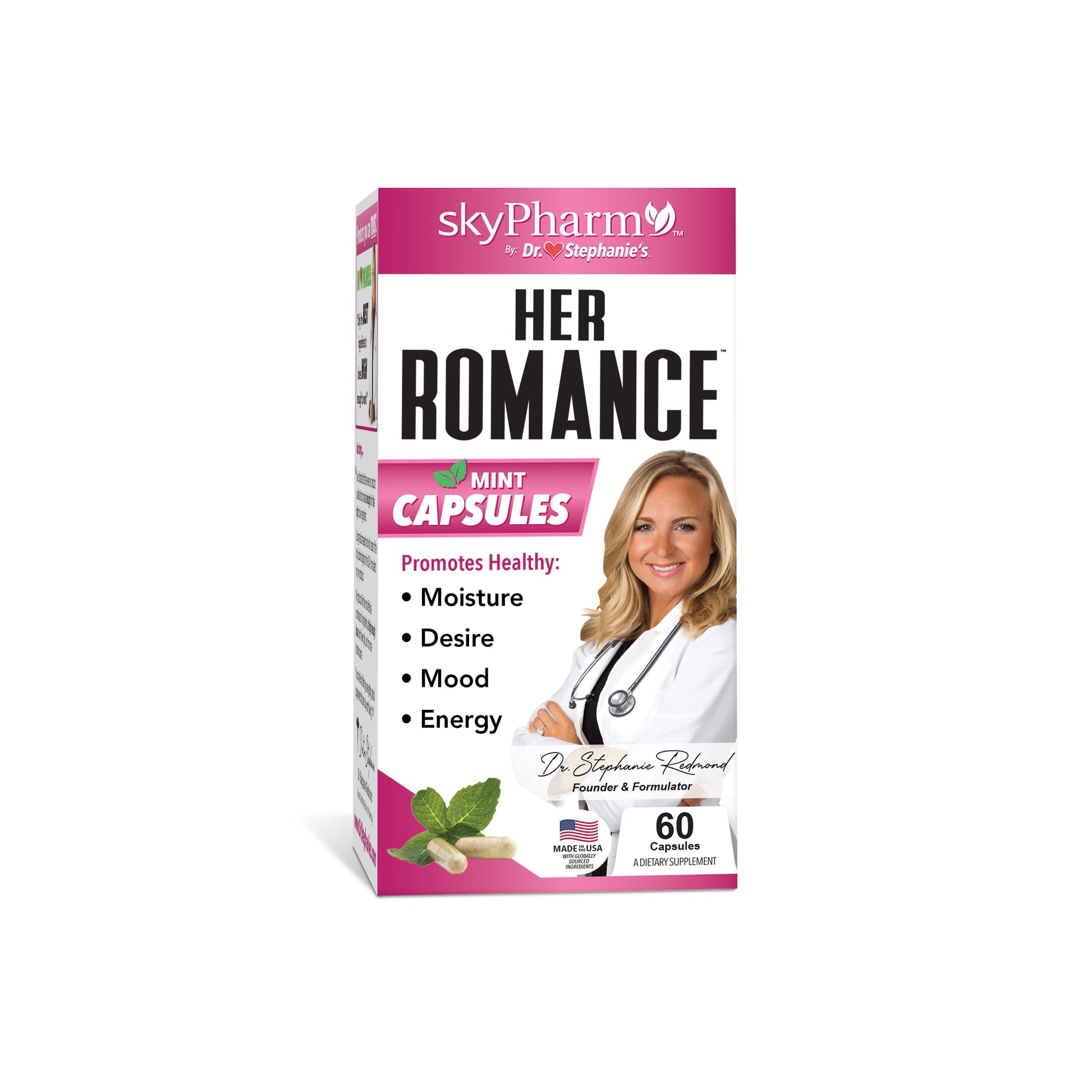 Pharmaganics Dr. Stephanie's Her Romance - Natural Hormone Balance Support for Women Capsules, 60 Count