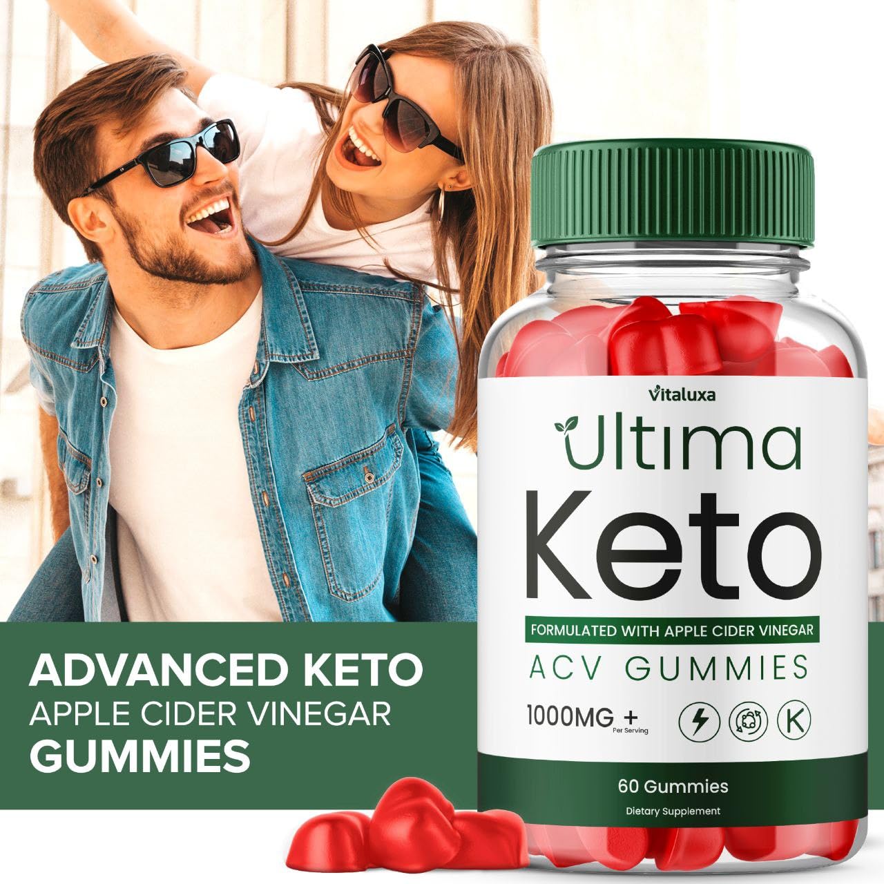 Vitaluxa Ultima Keto ACV Gummies 60 Count