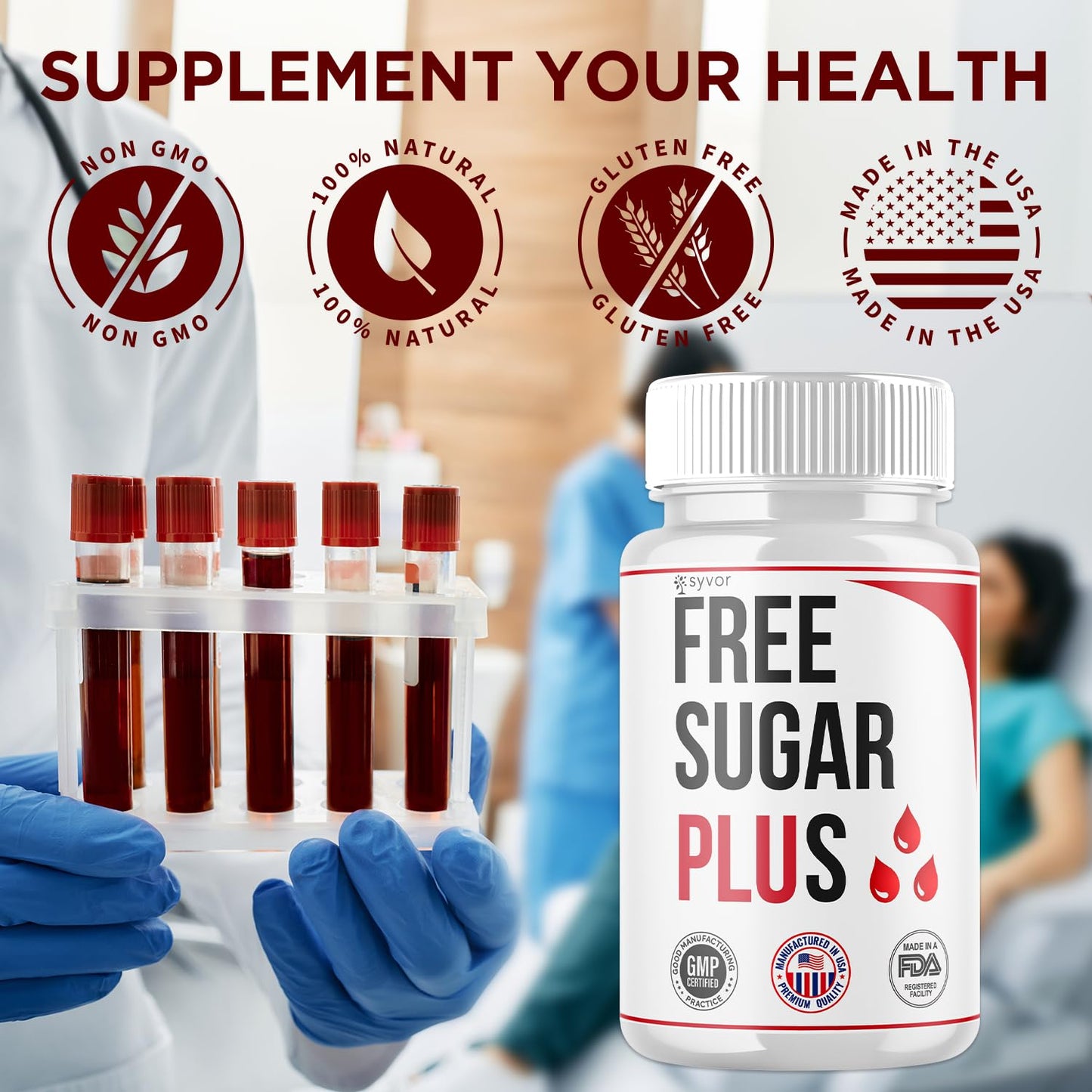 Syvor Free Sugar Plus Capsules 60 Count