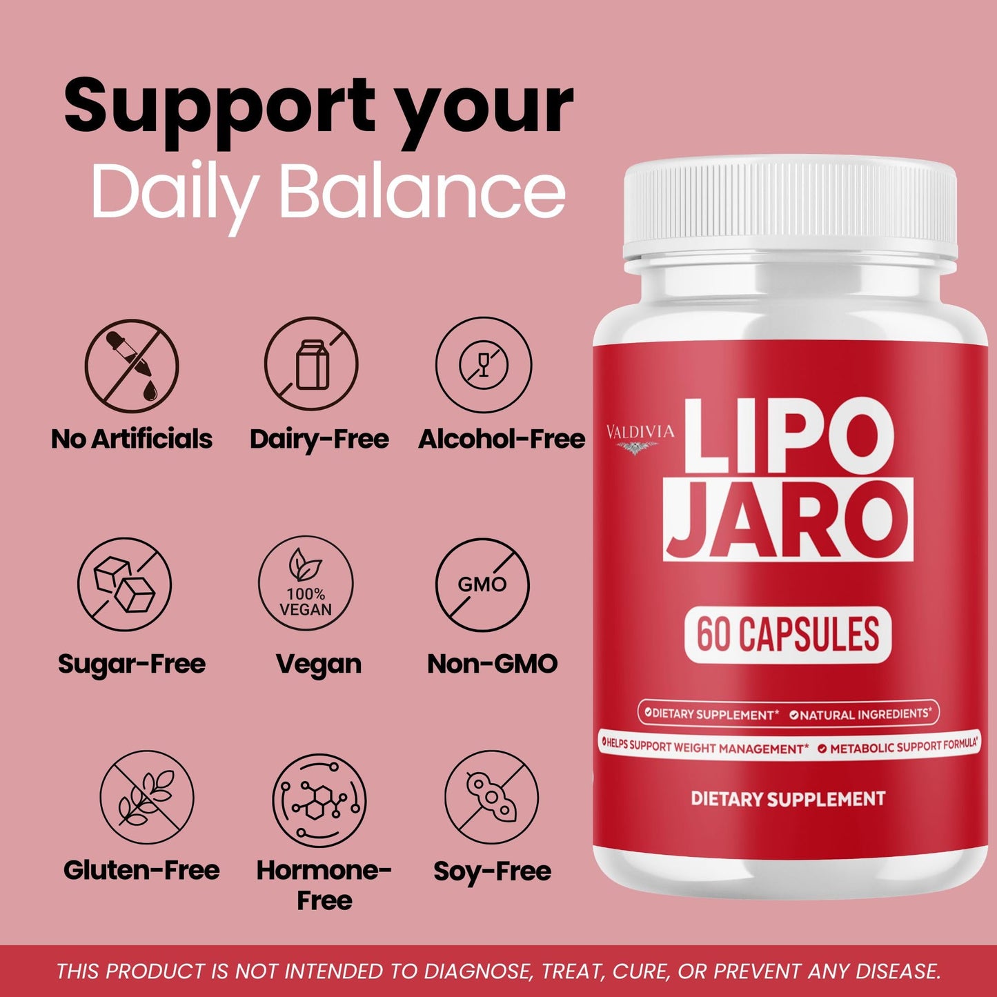 Valdivia Lipojaro Capsules, 120 Capsules
