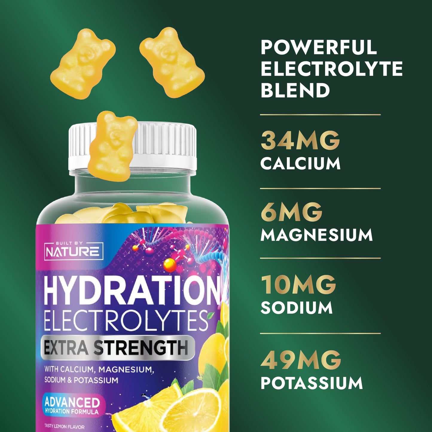 Built by Nature Hydration Electrolyte 60 Gummies