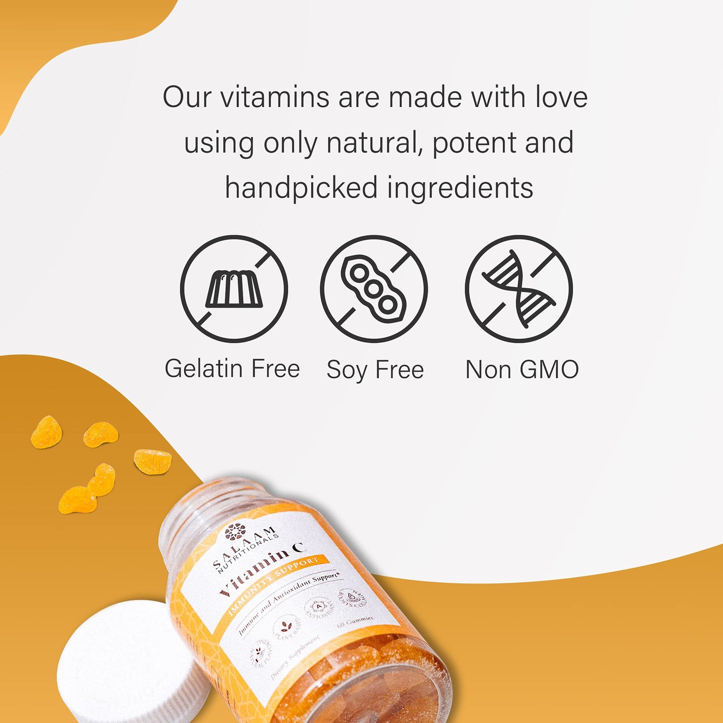 Salaam Nutritionals Vitamin C Gummy, 60 Count