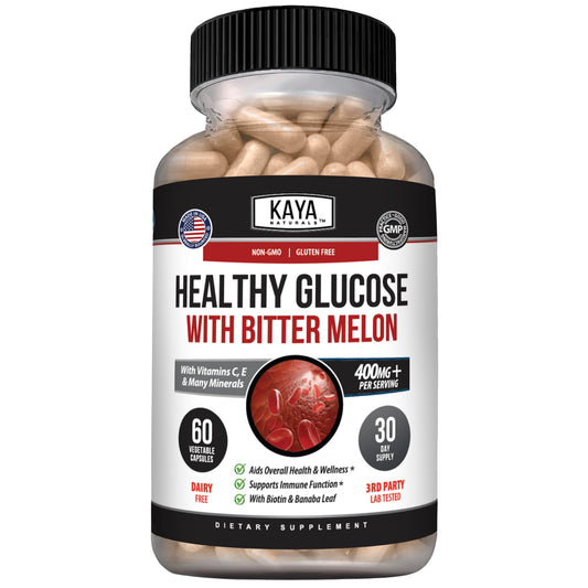 Kaya Naturals Healthy Gluco With Bittermelon Alpha Lipoic Acid Supplement, Capsule, 30 Count