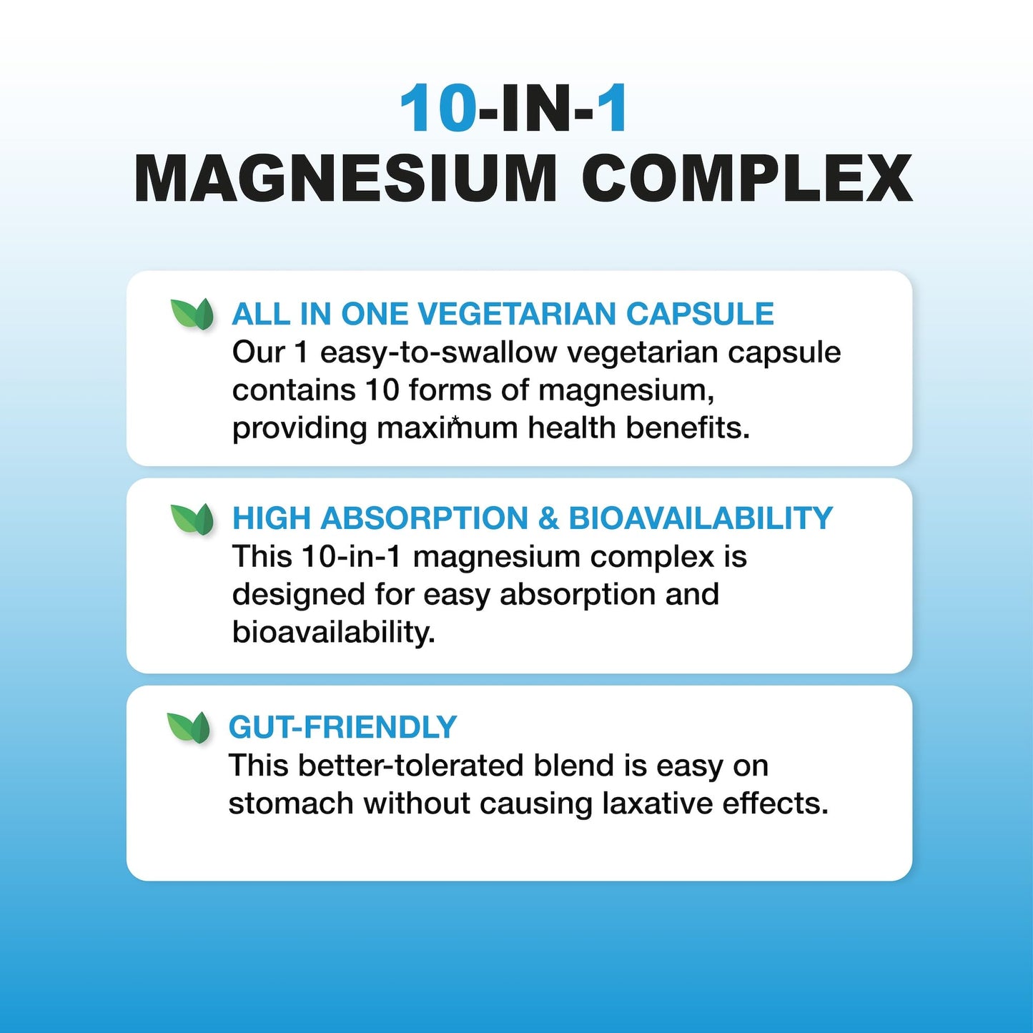 P Puregen Labs Magnesium Complex 500mg with B6 10 in 1 Veggie Capsules, 120 Count