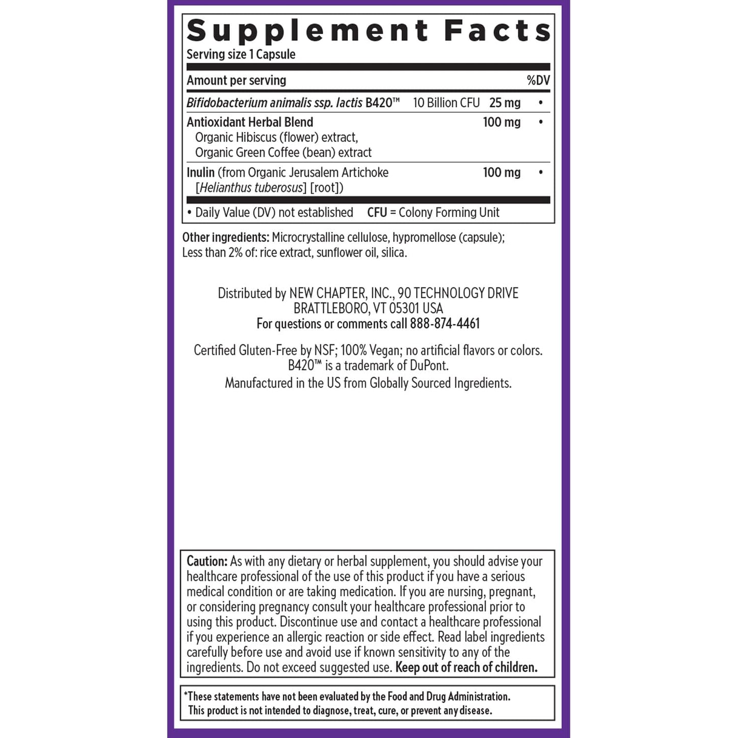 New Chapter Weight Management Probiotic Capsule 30 Count