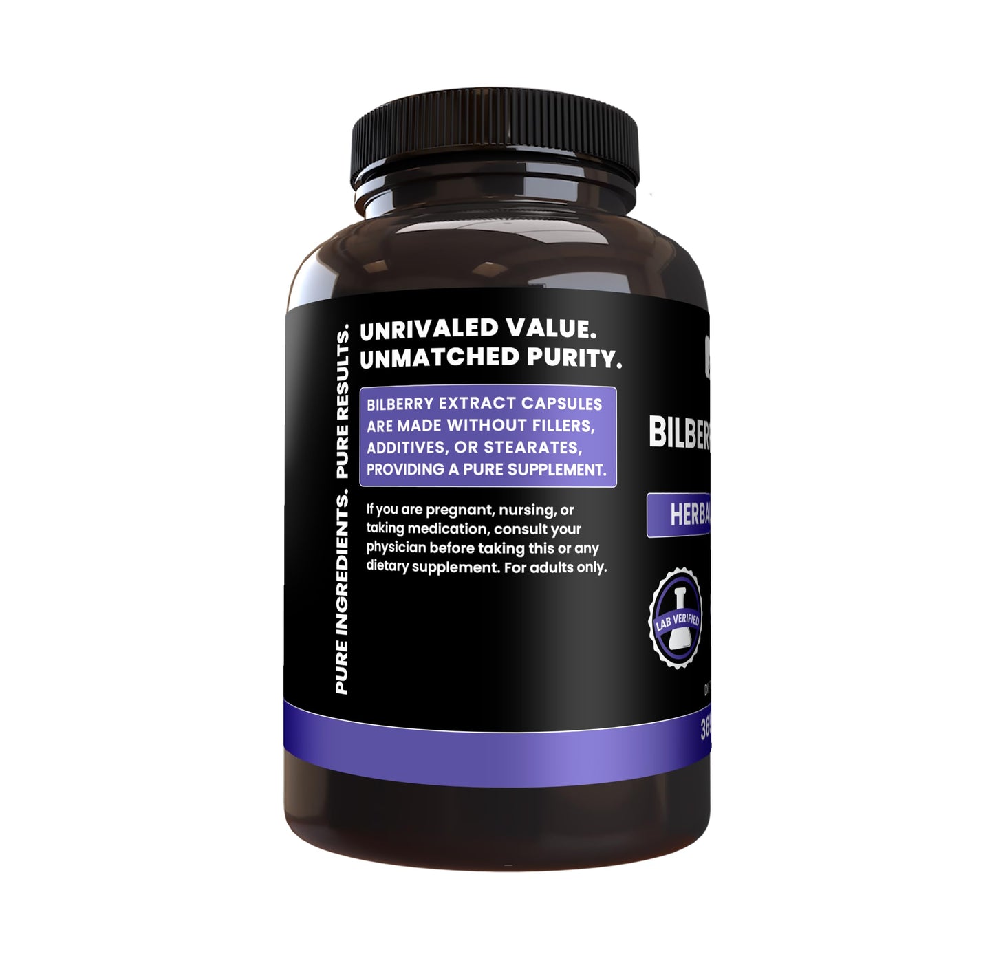 Pure Original Ingredients Bilberry Extract 365 Capsules