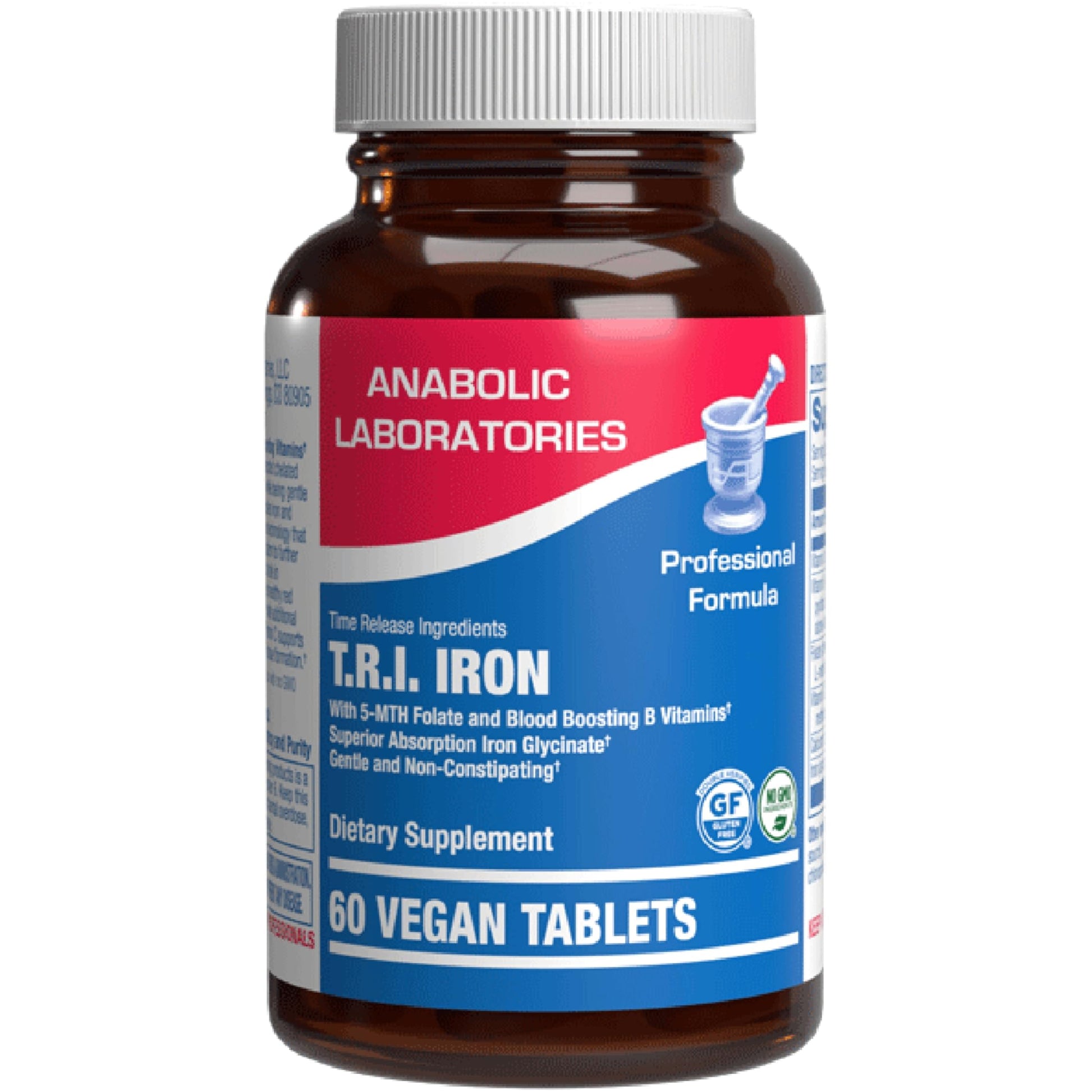 Anabolic Laboratories Slow Release Iron Supplement with Vitamin C Capsule, 60 Capsules