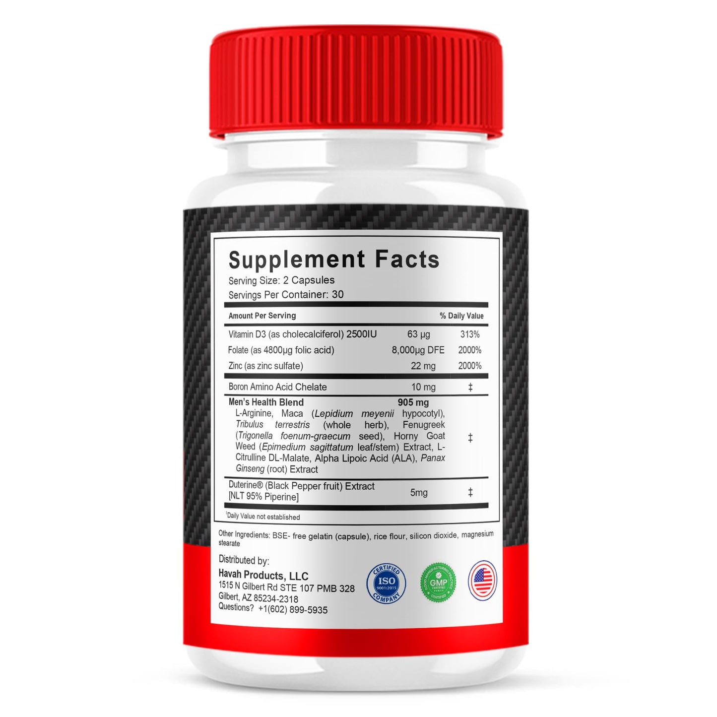 Havah Ereforce Performance Support Supplement Formula Capsules, 300 Capsules