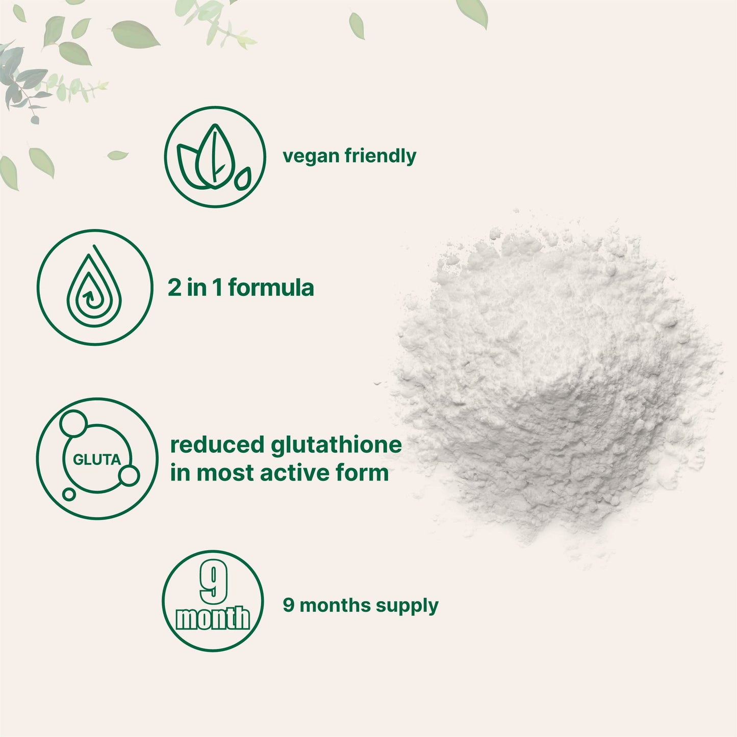 Micro Ingredients Glutathione Reduced Powder with Inositol Powder, 5