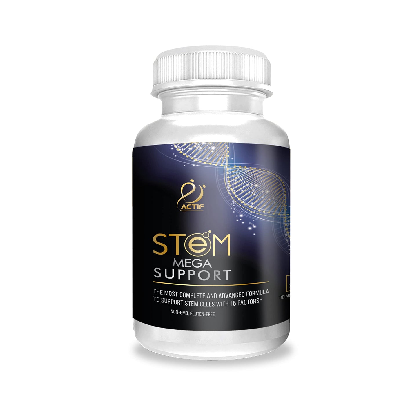 ACTIF Stem Cell Mega Support with 15 Factors Capsules, 60 Count