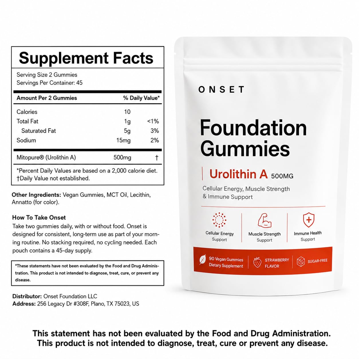 Onset Foundation Urolithin A Supplement, 1 Capsule