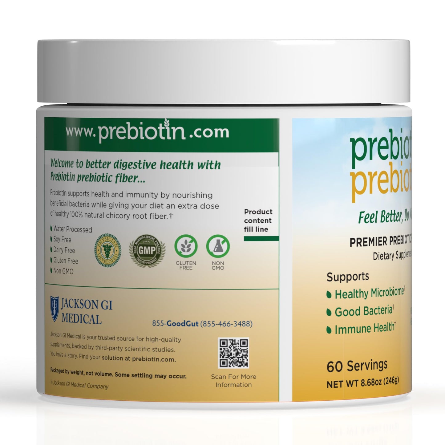 Prebiotin Prebiotic Fiber Supplement Powder 8.68 oz