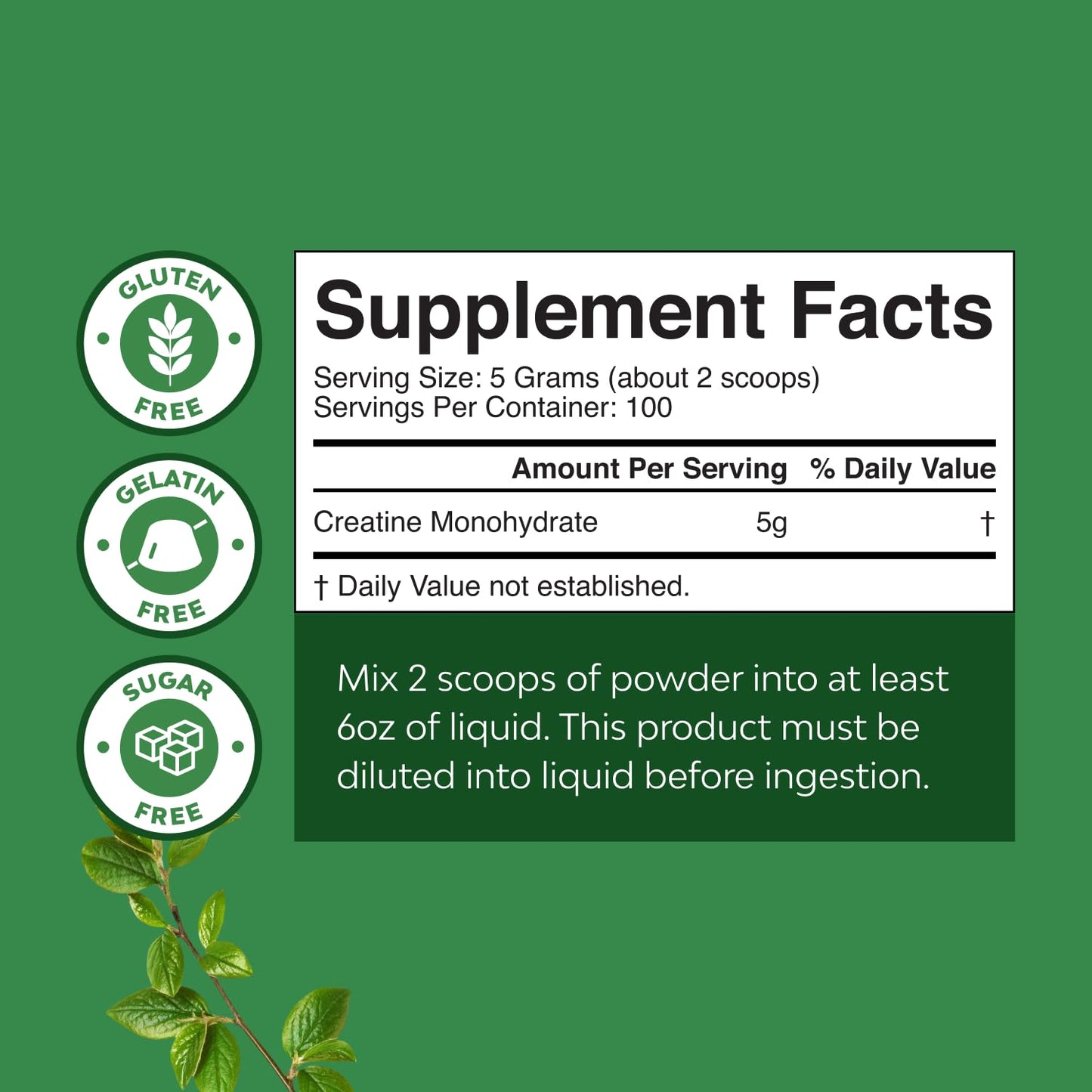 Natures Craft Micronized Creatine Monohydrate Powder, 3 Pack