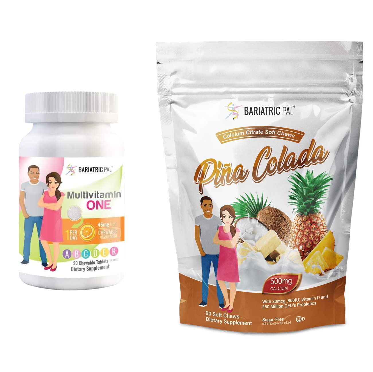 BariatricPal Multivitamin ONE 1 per Day Chewable, 60 Count