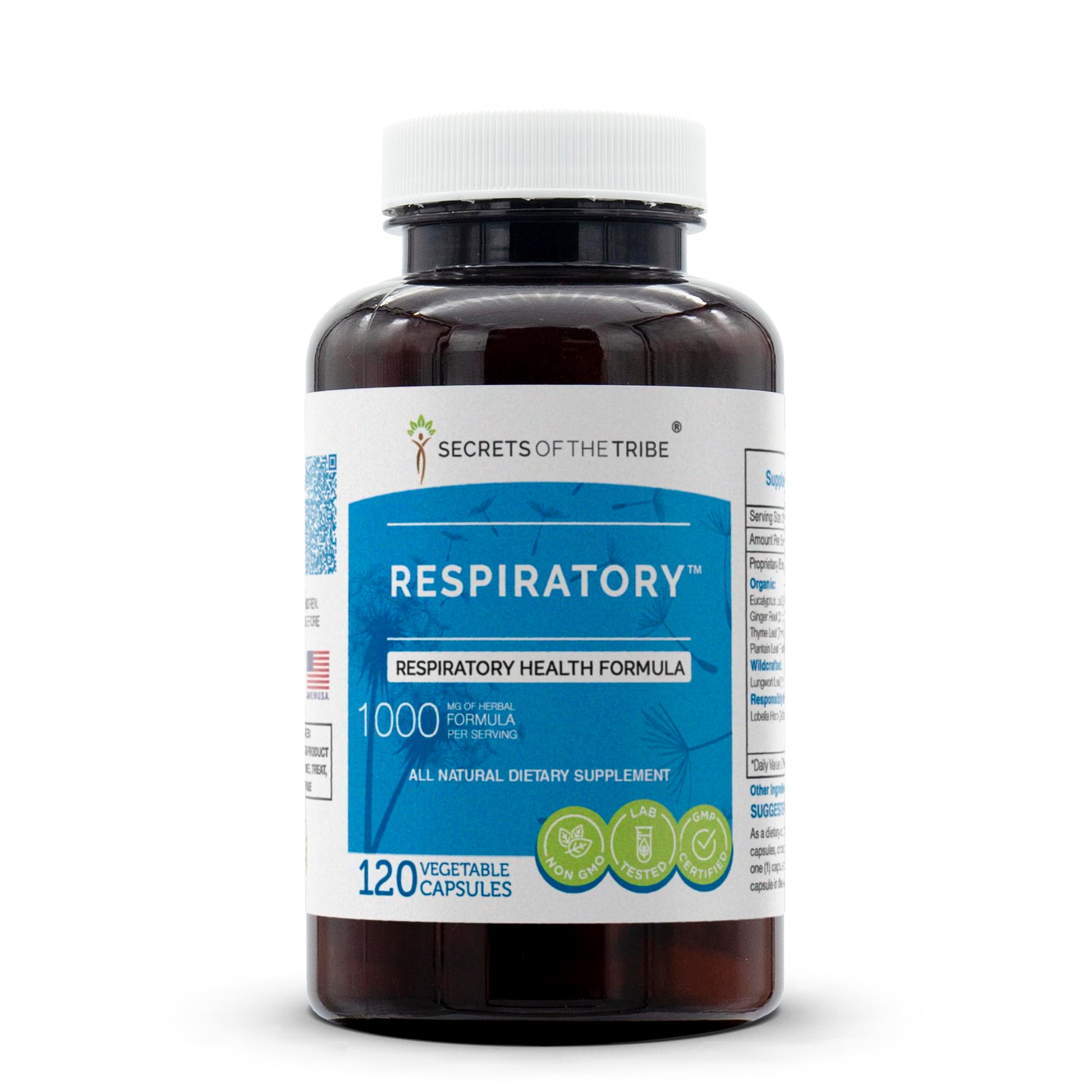 Secrets of the Tribe Respiratory Health Formula Capsules 120 Count