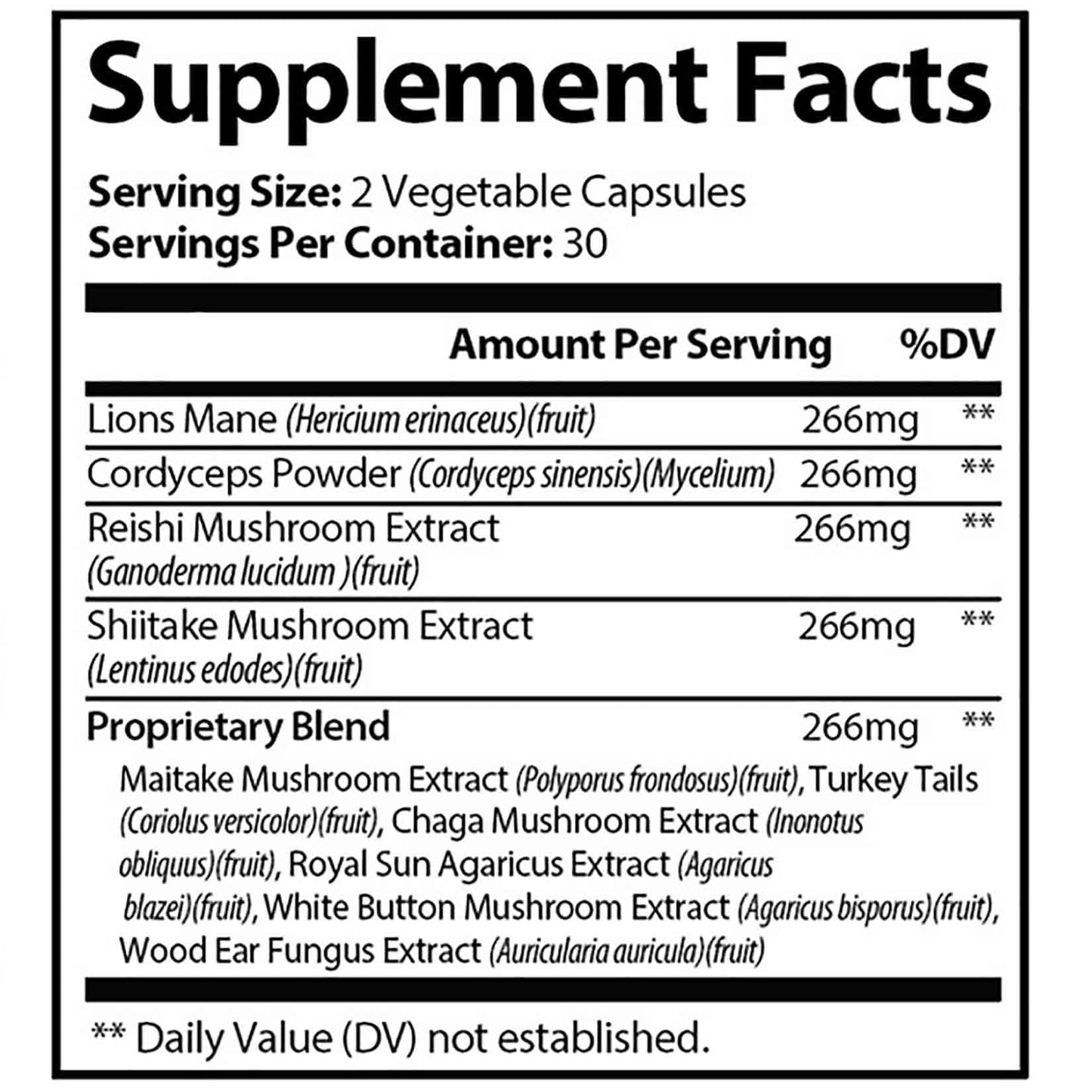 KUHTEM Dr Loves Roar Lions Mane Supplement Capsule 240 Count