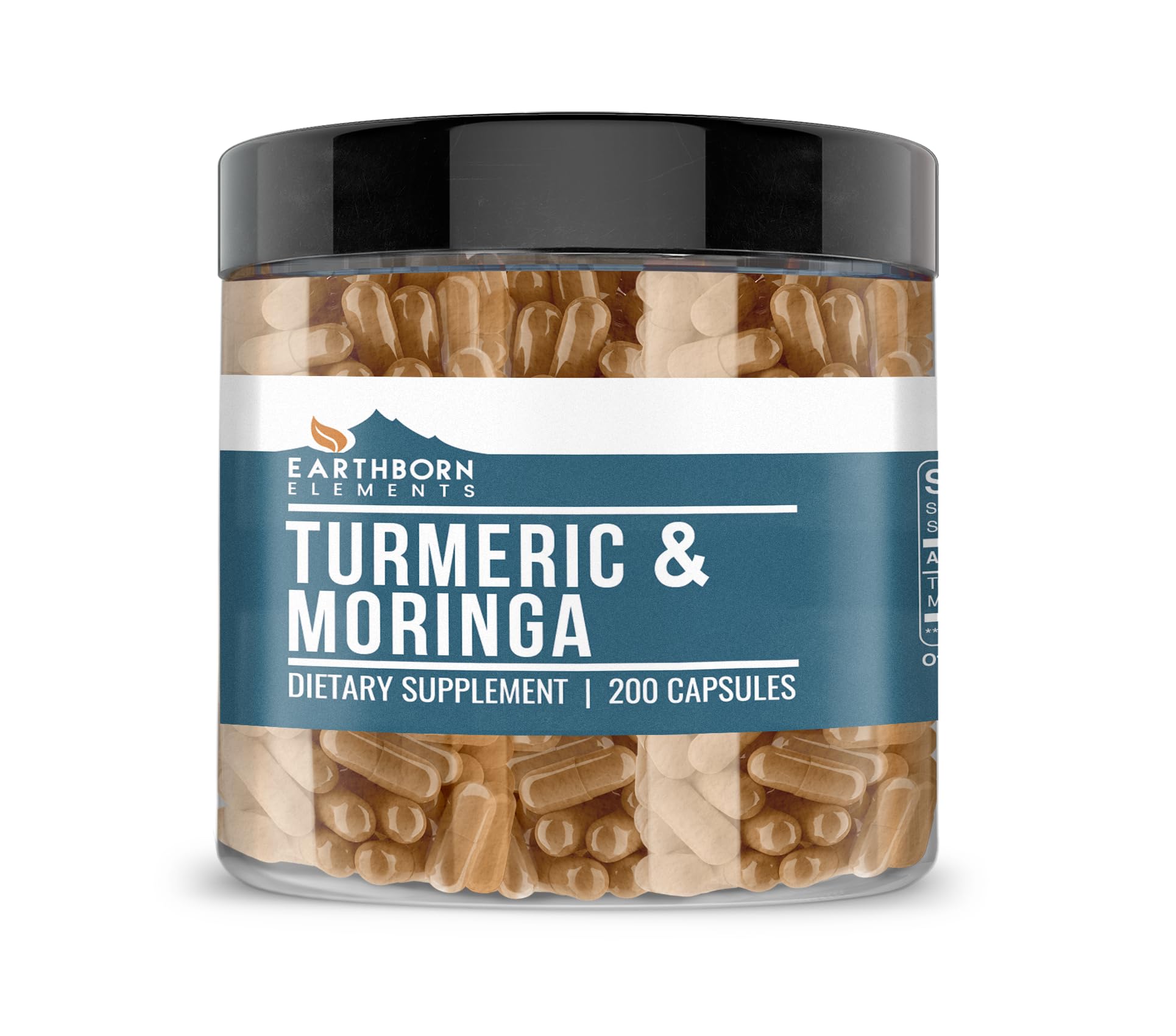 Earthborn Elements Turmeric & Moringa Capsules 200