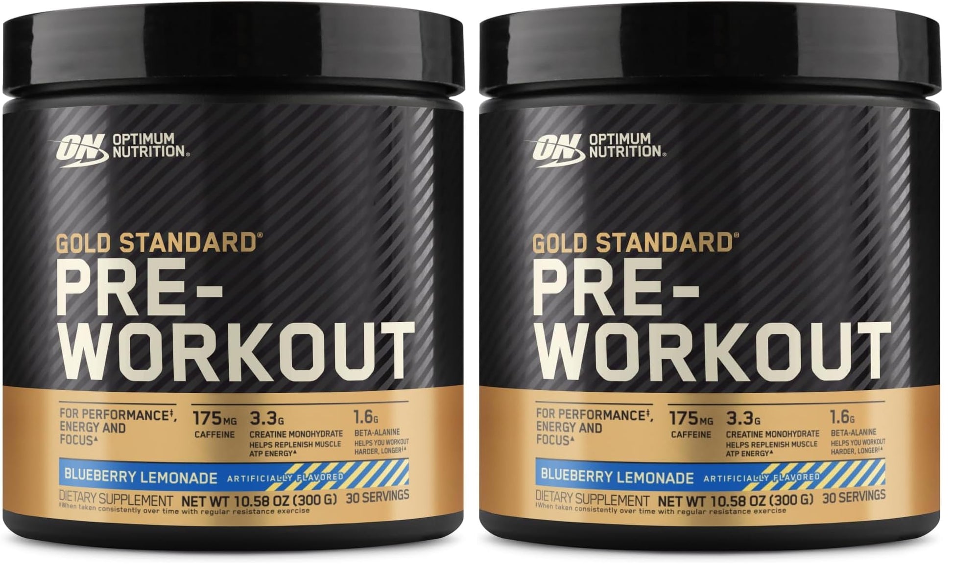 Optimum Nutrition Gold Standard Pre-Workout Powder, 30 Servings (Pack of 2)