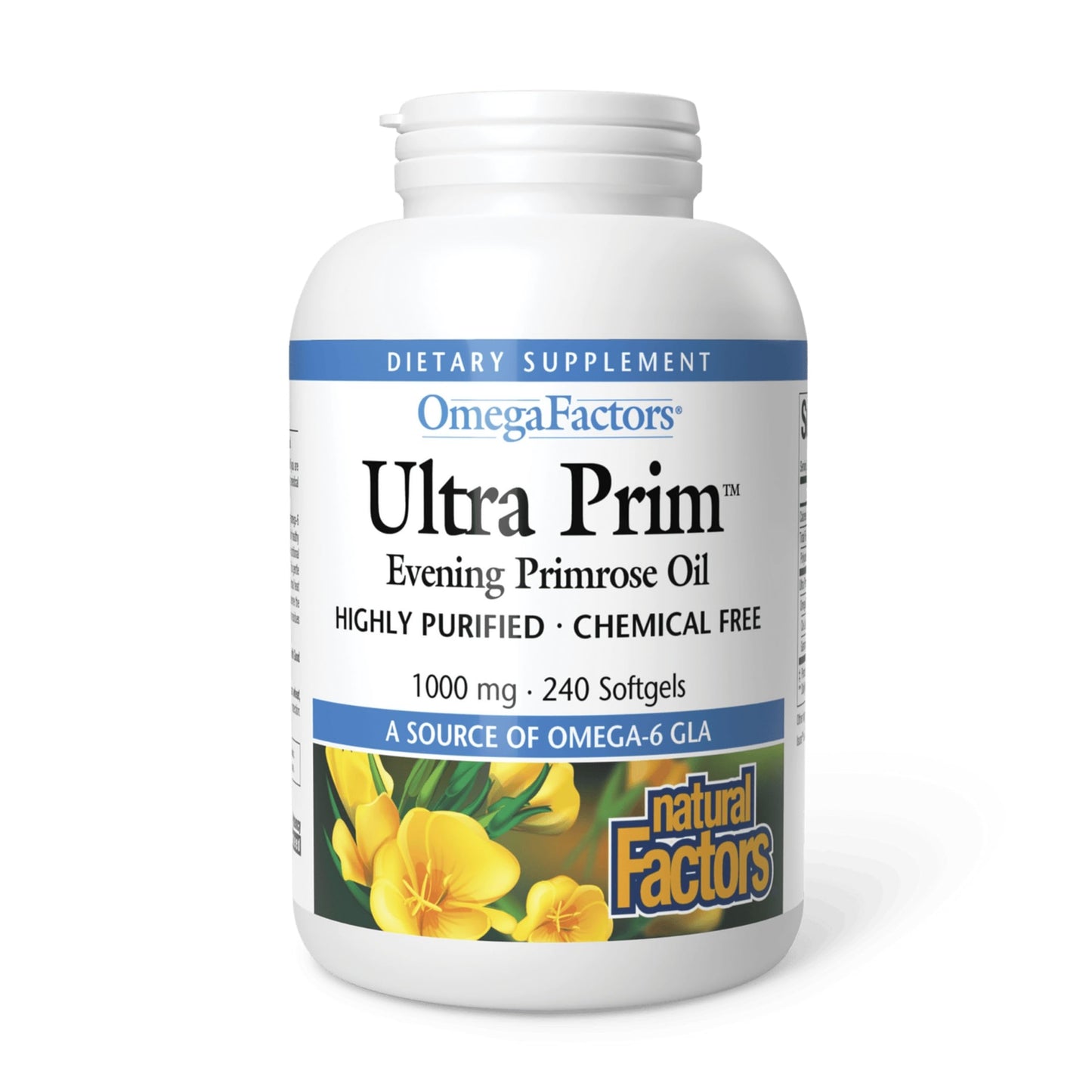 Natural Factors Omega Factors Ultra Prim Evening Primrose Oil Softgels 240