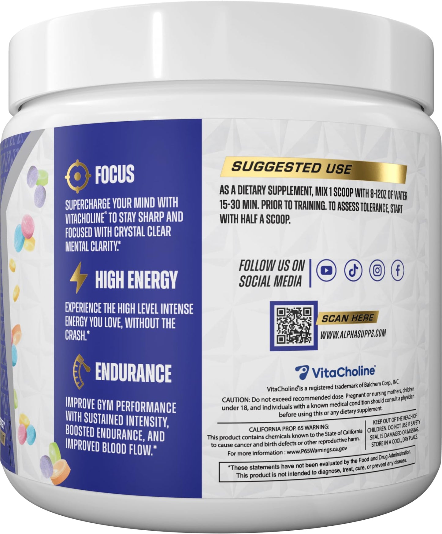 Alpha Supps Pre-Workout Powder 10.6 Ounce