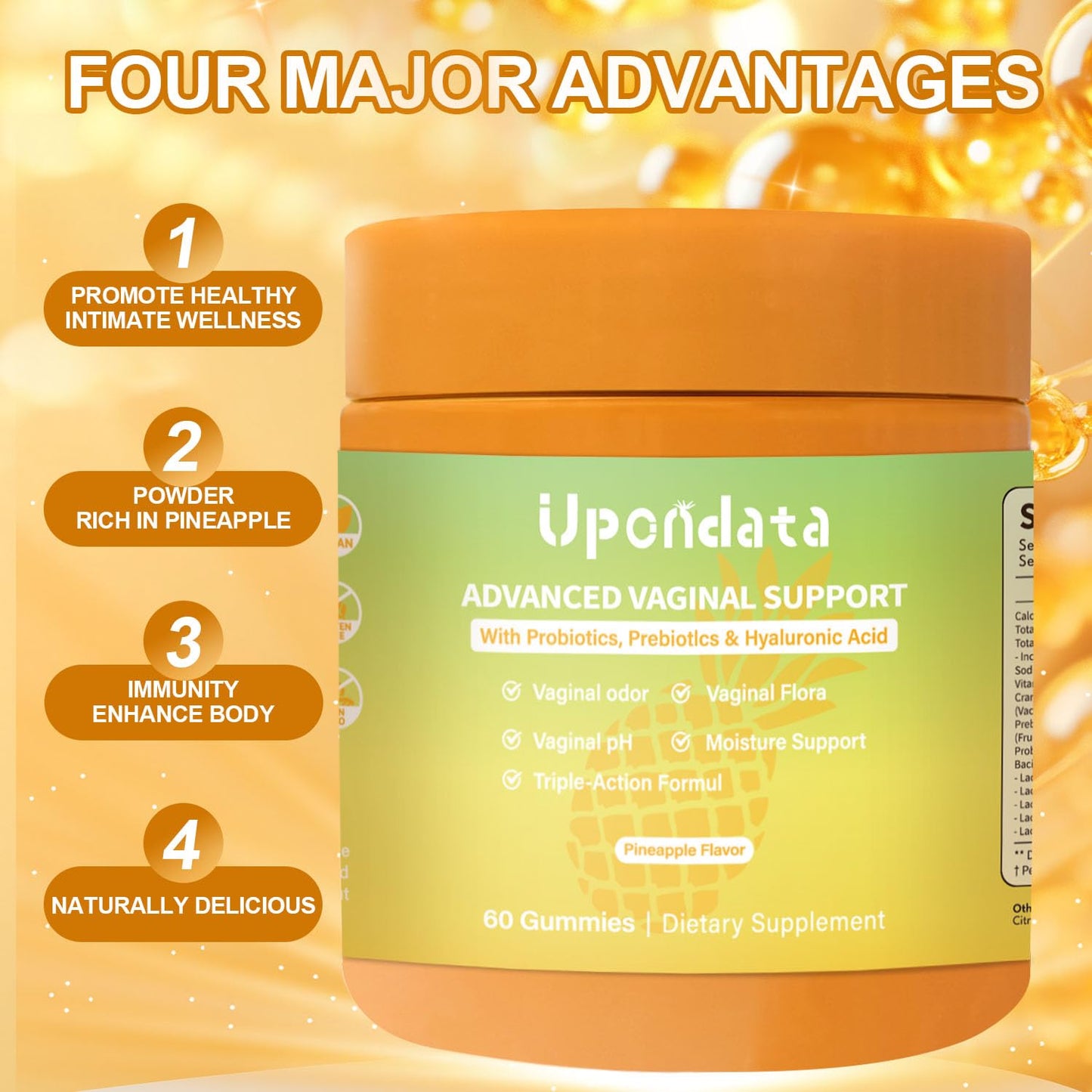 Upondata Flora+ Gummies 60 Gummies