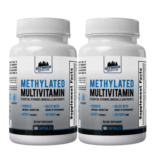 Daily Health Methylated Multivitamin 27 Nutrients CoQ10, Vitamins A, B6, B12, C, D3, E, K2, Choline, Zeaxanthin, L-Methylfolate Capsules 120