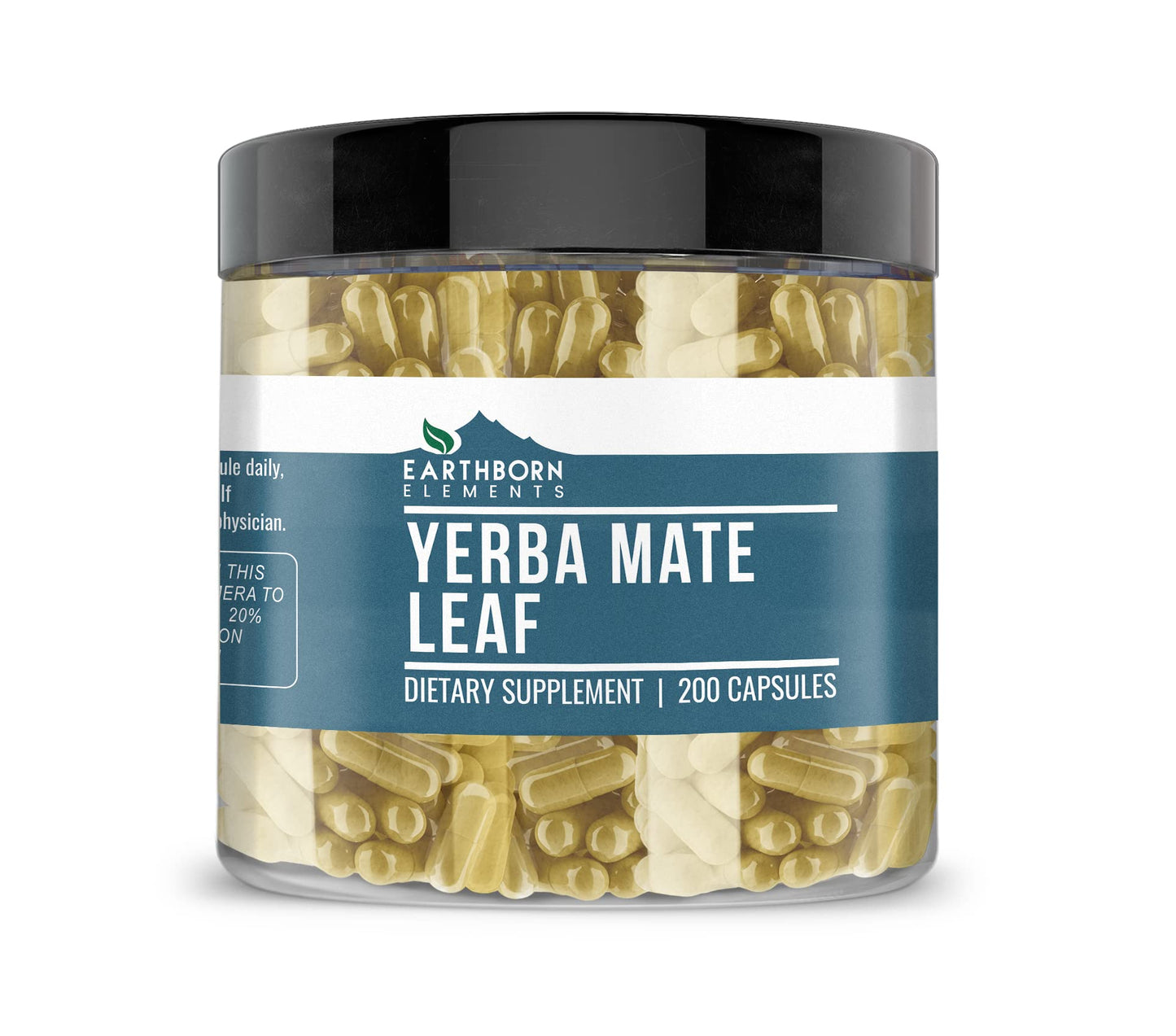 Earthborn Elements Yerba Mate Leaf 200 Capsules