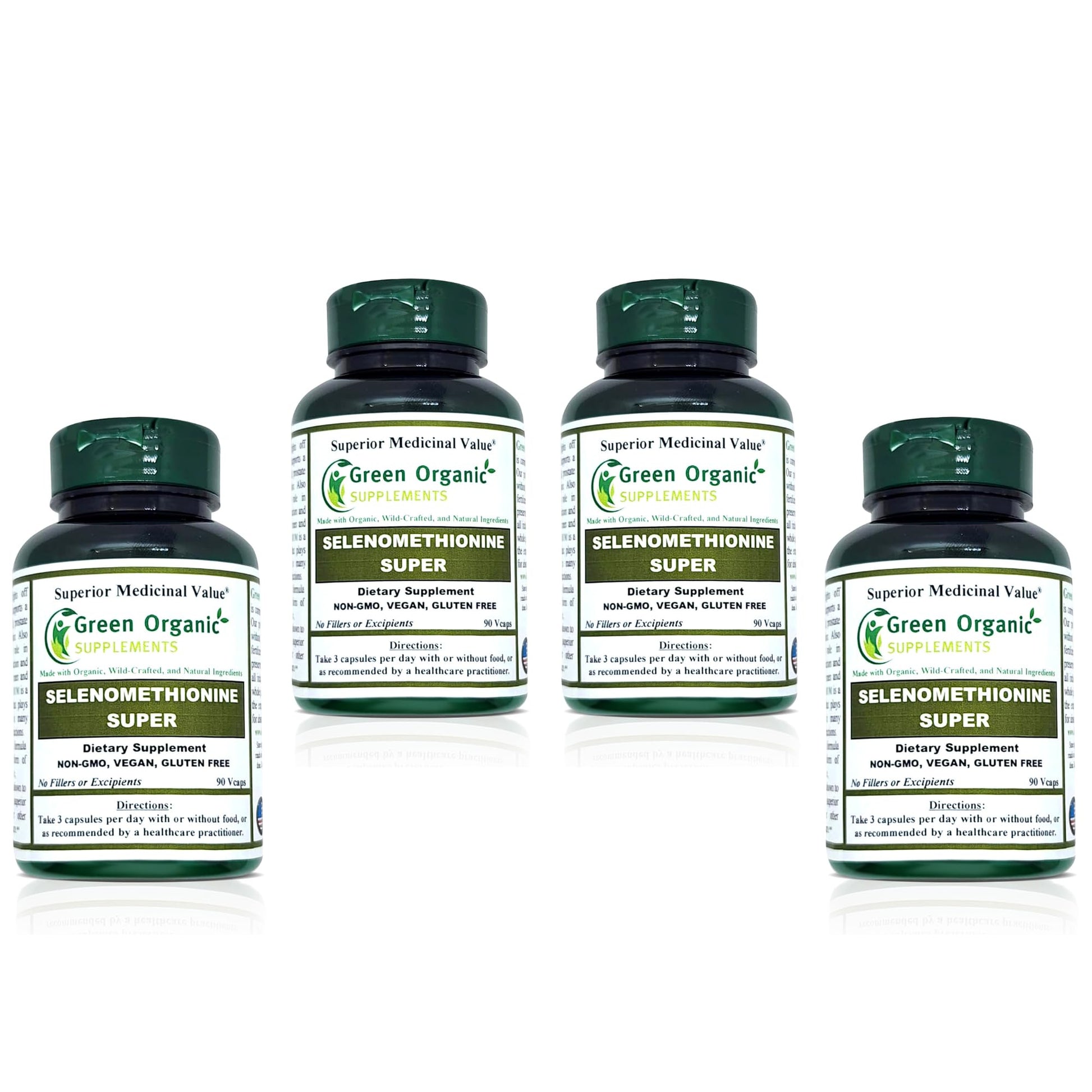 Green Organic Supplements Selenium Seleno-Methionine Capsule 1 Count