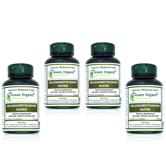 Green Organic Supplements Selenium Seleno-Methionine Capsule 1 Count
