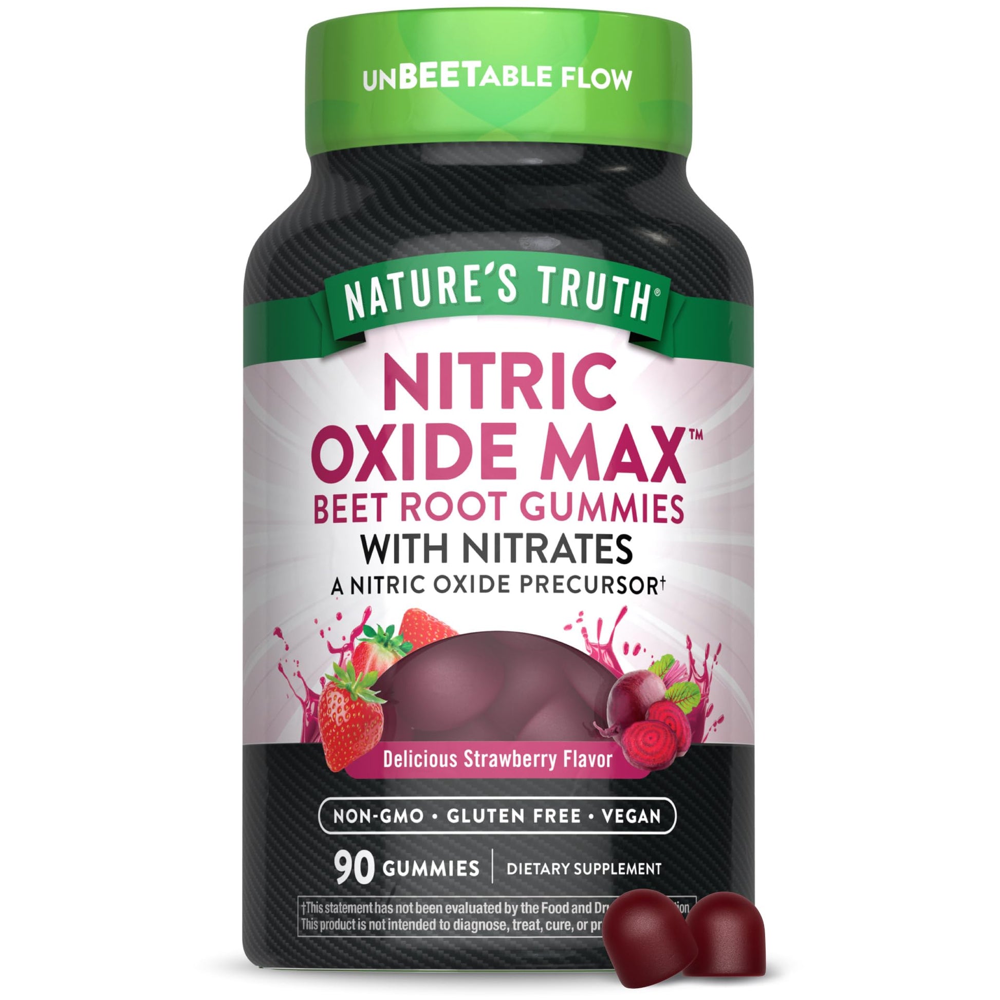 Nature's Truth Nitric Oxide Beet Root Gummies 90 Count
